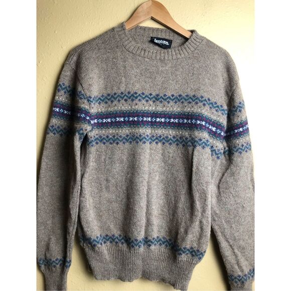 Vintage Jantzen Wool Blend Fair Isle Sweater - Made in USA (Size M) - Picture 1 of 12